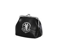 Wednesday Original-Retro Maxi Coin Purse, Black, 13 x 11 cm