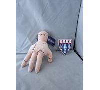 Wednesday 8.5" (21cm) The Thing Hand Plush Soft Toy On Display Plinth