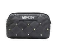 Wednesday Cosmetic Bag Wednesday Gifts Quilted Material Compact Handheld Size 19 x 11 x 6.5 cm Licensed Wednesday Goth Accessories Merchandise Merch