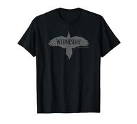 Wednesday Raven Silhouette Logo T-Shirt, Men, Black, 3X-Large