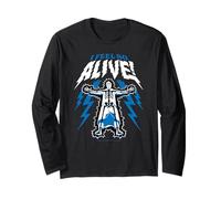 Wednesday Season 2 I Feel So Alive! Electrified Uncle Fester Long Sleeve T-Shirt