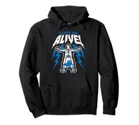 Wednesday Season 2 I Feel So Alive! Electrified Uncle Fester Pullover Hoodie