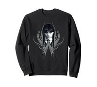 Wednesday Season 2 Wednesday Black & White Face Portrait Sweatshirt