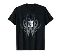 Wednesday Season 2 Wednesday Black & White Face Portrait T-Shirt
