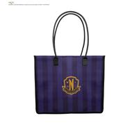 Wednesday Shopping Bag Nevermore Academy Purple - Elegant Styling | Acotis