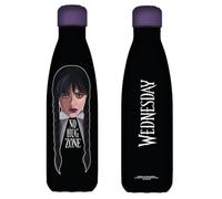 Wednesday Stainless Steel Water Bottle 500ml / 17oz - Wednesday Hot and Cold Water Bottle, Thermos Flask, Travel Gym Bottle, Cute Water Bottle | Wednesday Design (Black/Purple)