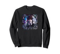 Wednesday & Thing Stained Glass Square Portrait Sweatshirt