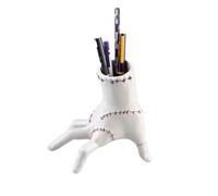 Grupo Erik Pen Holder For Desk & Stationery Set - Wednesday Addams Gifts | Desk Accessories - Pencil Holder, 2 Pens, Pencil, Eraser, Sharpener | Thing Hand Wednesday Gifts