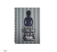 Cinereplicas Wednesday - This is My Writing Time Purple Notebook - 14.5 * 21 cm - Officially Licensed