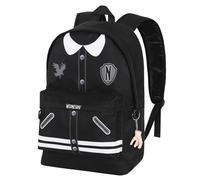 Wednesday Varsity-FAN HS Backpack 2.0, Black, 18 x 30 x 41 cm, Capacity 22 L