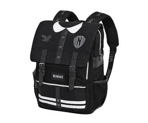 Wednesday Varsity-Oxford Backpack, Black, 14 x 29 x 40 cm, Capacity 16 L