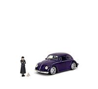 Wednesday Volkswagen Beetle 1:24 Die-Cast With Figure One Colour