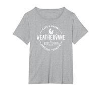 Wednesday Weathervane Café & Bakery Coffee Logo T-Shirt, Women's Plus, Heather Grey, 4X