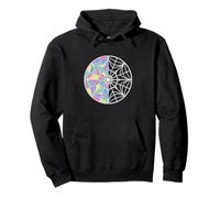 Wednesday Window Colourful Round Stained Glass Web Window Pullover Hoodie
