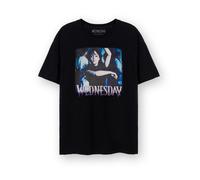 Wednesday Women's Adult Short Sleeved T-Shirt (Womens Black) in Black | Size: Large Wednesday Black L