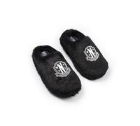 Wednesday Women's Logo Mule Slippers | Girls Black | Official Merch | Size: 5 Wednesday Black 5