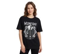 Wednesday Womens T-Shirt | Ladies Graphic Tee Addams Netflix Series Merchandise Adults Short Sleeve Top | The Addams Family Apparel Gift for Her