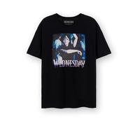 Wednesday Womens T-Shirt | Ladies & Teens Addams Dancing Scene Graphic Tee in Black | Netflix Series One Merchandise Adults & Girls Short Sleeve Top | The Addams Family Apparel Gift
