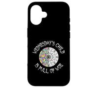 Wednesday's Child Full of Woe Trendy Popular Round Window Case for iPhone 16