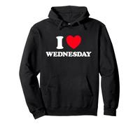 Wednesdays Heart Funny Cute Favorite Mid Day of the W an Pullover Hoodie