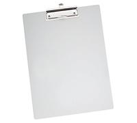 Wedo 057854 Clipboard A4 Writing Board with Rounded Corners Strong Clip and Hanging Hook Aluminium Metal