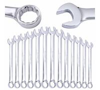 WEDO 13PCS Combination Wrench Set with Roll-up Pouch, Combination Spanner,12-Point Design,SAE 1/4" to 1",CR-V,Corrosion Resistant,Die-forged,Polished Smooth Surface,Ideal for Mechanics & DIY