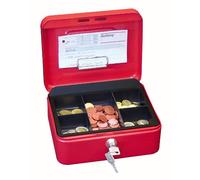 WEDO 145 202H Cash Box in Red Size 2 (20.0 x 16.0 x 9.0 cm)