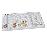 Wedo 160100837 Money Counting Tray 32.8 x 17.8 x 3.1 cm Light Grey