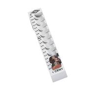 Wedo 160700137 Münzrille 0.01 Euro 1 Cent Plastic for 90 Coins with Tags 18 x 4.5 x 3 cm, Grey