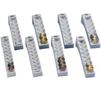 Wedo 161700837 Complete Plastic Coin Grooves Set of 8 Loose 27.2 x 18 x 4.4 cm Light Grey