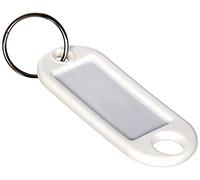 Wedo 262 101800 Key Ring Tag - White (Pack of 10)