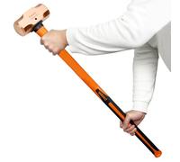 WEDO 2700g(6lb) Copper Sledge Hammer with Fiberglass Shaft, DrillingHammers, Club Hammer, Long Shock Absorbing Non Slip Handle,Hardened Hammerhead, Length 700mm(28"),Die-Forged