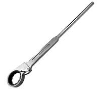 WEDO 46mm Scaffold Podger Ratchet Wrench, Ratchet Podger Socket Spanner, One Side Socket Spanner, Quick Release Spud Wrench, Length 650mm, CR-V, Die-Forged
