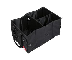 Wedo 582531 Trunk Bag Big Box Shopper Extra Large 60 x 40 x 30 cm Polyester, Internal and External Pockets, Velcro Closure, Quick Closure, Foldable - Min 25 kg Load Black