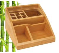 Wedo 61507 Bamboo Desktop Organiser - Brown