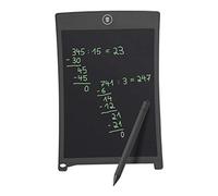 Wedo 66908501 LCD Writing and Drawing Board with Pen Magnetic Strip Electronic Erasing 14.3 x 0.4 x 21.9 cm Black