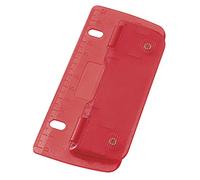 Wedo 67 802 8 cm Flat 2 Hole Pocket Punch - Red