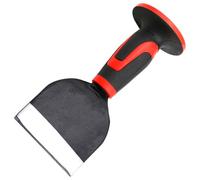 WEDO 8" Heavy Duty High Carbon Steel Brick Chisel with Shock-absorb Handguard and Reliable Protective Handle, Size 16x55mm, Concrete Chisel for Stone Demolishing Carving Breaking