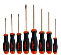 WEDO 8-Piece Non-Sparking Screwdriver Set, 4 Phillips and 4 Flat, Beryllium Copper, Fiberglass Handle, Hand Tools Set