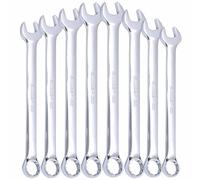 WEDO 8PCS Combination Wrench Set with Roll-up Pouch, Combination Spanner,12-Point Design,Metric 25mm to 32mm,CR-V,Corrosion Resistant,Die-forged,Polished Smooth Surface,Ideal for Mechanics & DIY