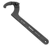 WEDO Adjustable Hook Wrench,Hook Spanner Tools, C-Shaped Wrench, Die-Forged,Strong Torque,Wear Resistance,Black-Spray on Surface,DIN Standard,41 Chrome Steel,310mm Length 115-170mm
