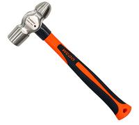 WEDO Ball Pein Hammer 340g(12oz), Ball Peen Hammer with Fiberglass Handle, Engineer's Hammer, Stainless Steel, Length 280mm,Die-Forged, Shock-Resistant,Corrosion Resistant