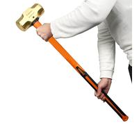 WEDO Brass Sledge Hammer with Fiberglass Handle, Non-Magnetic, Die-Forged, Corrosion Resistant, DIN Standard, 10lb(4500g), 900mm, 36"