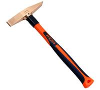 WEDO Copper Scaling Hammer 150g(1/3lb), Welding Chipping Hammer with Fiberglass Handle, Length 280mm(11"), Die-Forged, Corrosion Resistant, DIN Standard