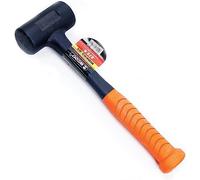 WEDO Dead Blow Hammer, No Rebound Mallet, Rubber Mallet with Fiberglass Handle, Shockproof Design, 1lb(450g), 35mm Face Diameter, Length 290mm