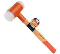 WEDO Dead Blow Hammer, Non-Rebound Hammer with Hickory Handle, Nylon Faced Hammer, Rubber Mallet, Rebound Resistant, 1.5lb(750g), Diameter 40mm, Ideal for Jewelry, Leather, Crafts, Woodworking Work