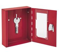 WEDO Emergency Steel Key Box, Red, 15 x 12 x 4 cms