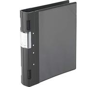 Wedo Ergogrip 5818001 Presentation Folder (A4, 4-Ring Mechanism, Plastic, 31.3 x 5.6 x 28.0 cm) Black