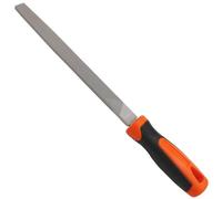 WEDO Flat Metal File,Metal File Tool,High Carbon Steel,Ergonomic Handle, Fine-Tooth,Length 6”,Use for Metalworking, Wood, Plastic, Ideal for Refining, Shaping and Scraping