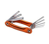WEDO Folding Hex Key Set SAE Imperial 9pcs,Hex Wrench Set,Chrome Vanadium Steel Allen Wrench Set 200g